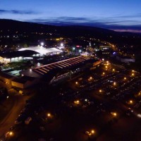 Rochexpo Vue aerienne Nuit